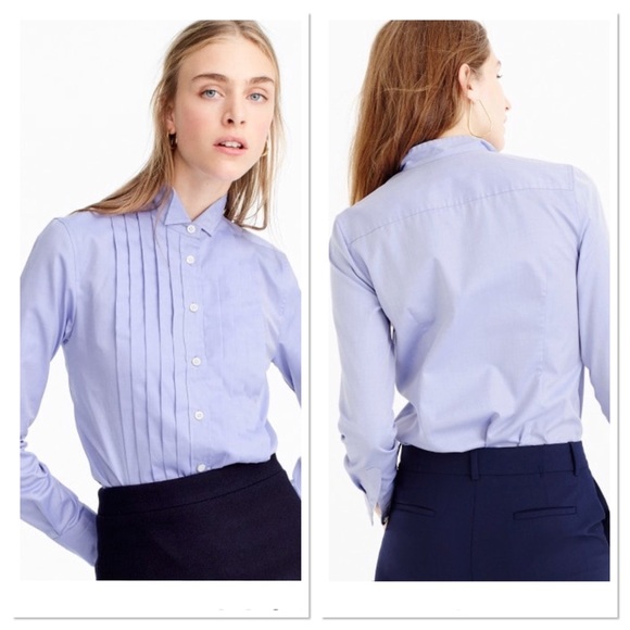 J.Crew Thomas Mason tuxedo shirt button up - Picture 3 of 8